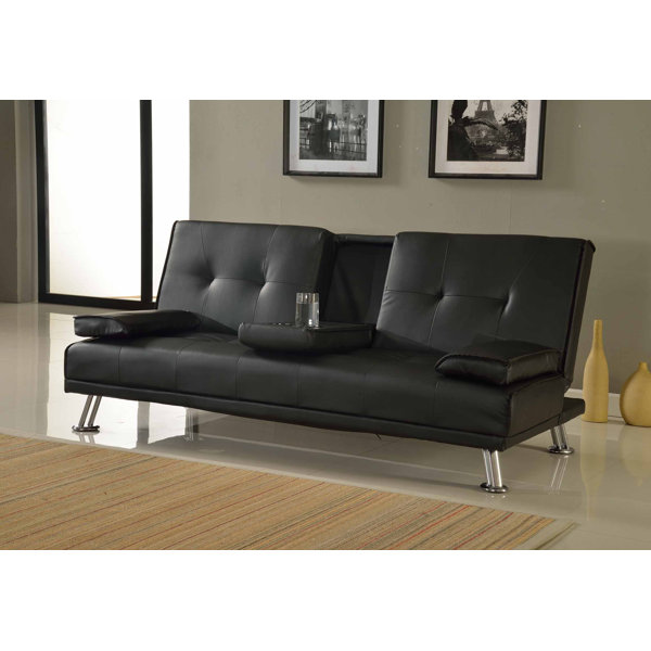 17 Stories Vegan Leather Sofa Bed & Reviews Wayfair.co.uk